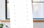 洋長3封筒や長3封筒に入る「一筆箋」縦版